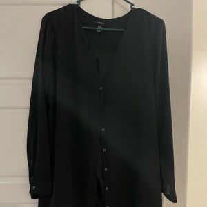 Woman’s Black Button-Up Shirt